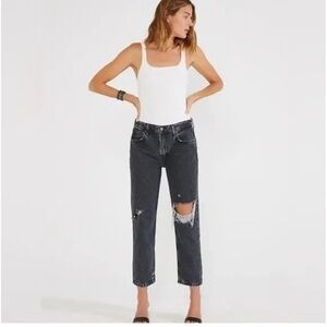 New ▶️ ETICA ◀️  Rhea Mid Rise Straight Crop Smokey Mountain 31